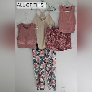 Floral Top And Bottom Set Bundle. Like New And Some Tagged.